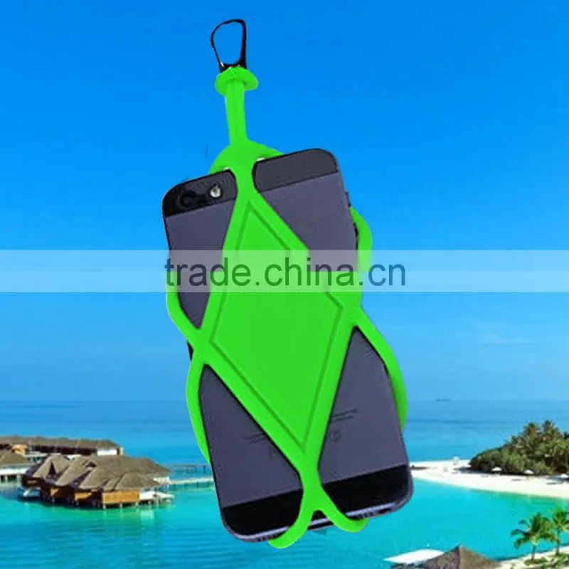 New arrive Silicone cute BackStrap Phone Protector and Wallet