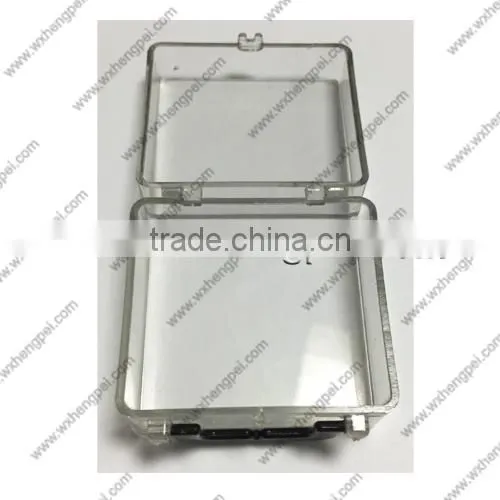 Cleverish portable cute transparent suitcase plastic storage jewelry wedding box kit