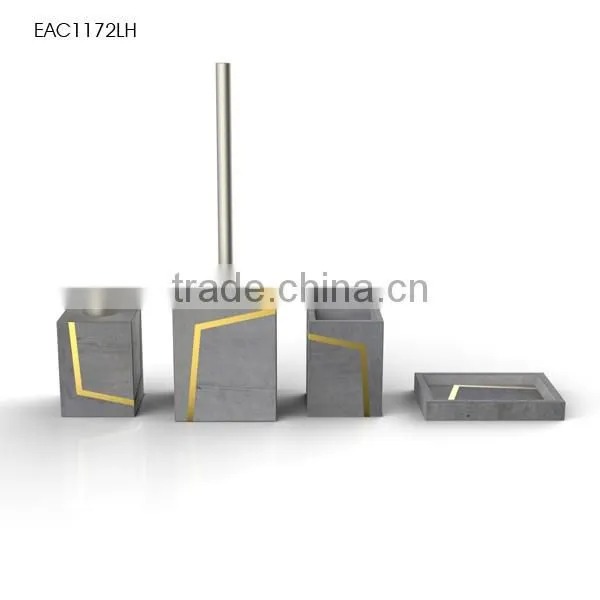 Handmade luxury concrete bath sets with colorful customized