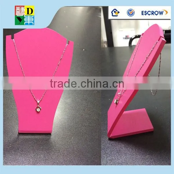 Luxury design acrylic jewelry display stands for necklace 2015 latest design acrylic display for jewelry acrylic show case