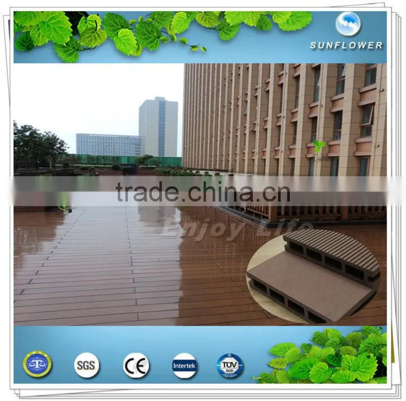 Recycled 100% and eco-friendly wpc decking 292x11