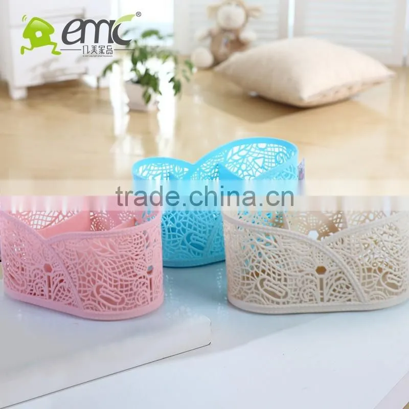Mini Pen Holder, Mini Plastic Pen Holer with Dividers