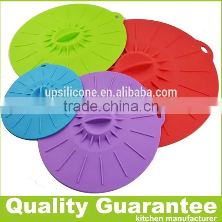 BPA free high quality durable microwave food cover silicone pot lid silicone bowl lids Silicone suction lid