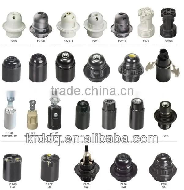 colored waterproof bakelite E26 lamp holder