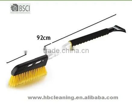 short handle snow brush with ice scraper , ABS ice scraper ice breaker, soft snow brush