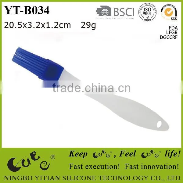 2015 Hot sellingsilicone BBQ tools FDA LFGB DGCCRF test passed food grade silicone brush