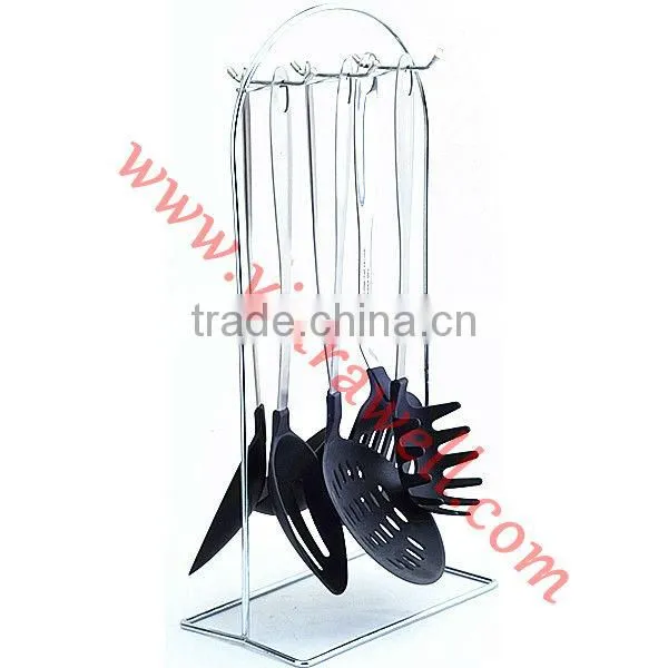 NY-1004 6 Pcs Nylon kitchen tool set with stand