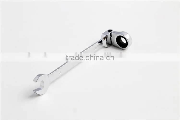 Flexible Head Combination Ratchet Wrench