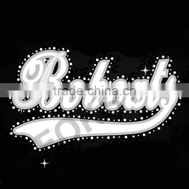 Bills embroidered iron-on patches, embroidered rhinestone motif