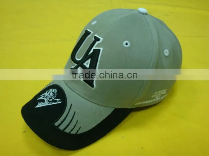 wholesale embroidery sport hat and custom 6 panels sport cap