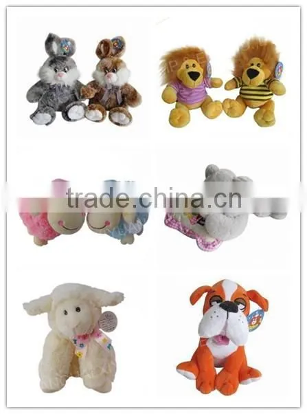 Customized handmade high quality cute blue kangaroo plush toy