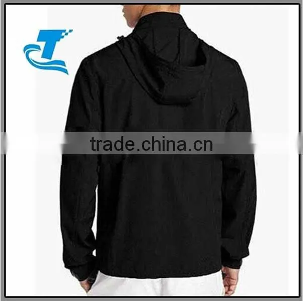 Full Zip Black Sportswear Men Golf Jacket