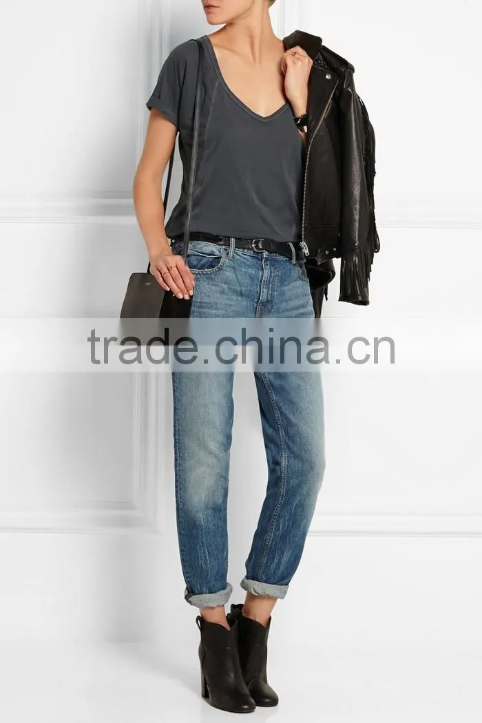 Deeply v neck blank raglan t shirt wholesale