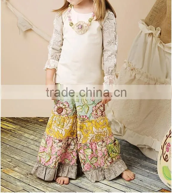 Chirstmas outfit red stripe top and ruffle pants christmas clothing set christmas outfit