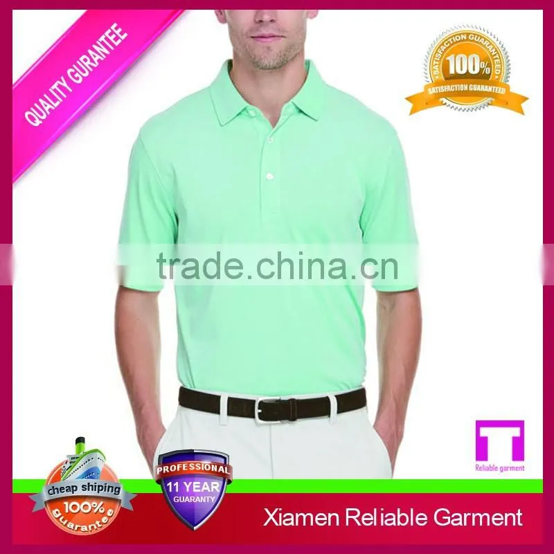 100% cotton new design simple short sleeve dry fit polo shirt