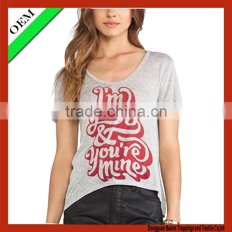 cotton t shirt girls printed t shirts custom t shirt wholesale china cheap