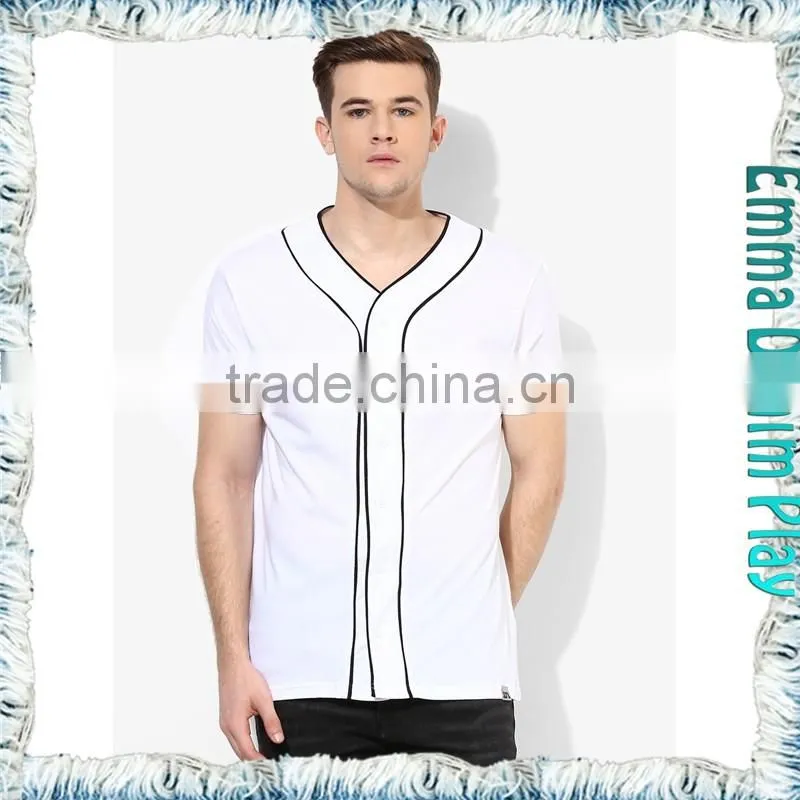2017 Fashion Custom Design Men's Contrast Trim T-shirts