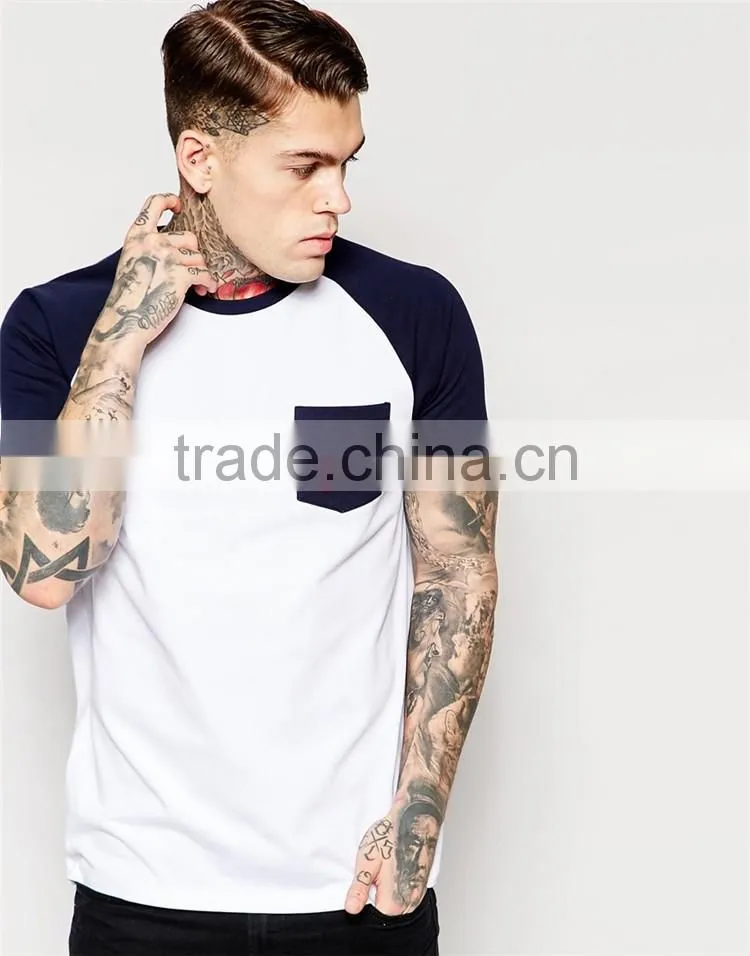 Guangzhou Shandao Summer Casual 160g 100% Cotton O-Neck Short Sleeve with Pocket T Shirts Manufacturers China