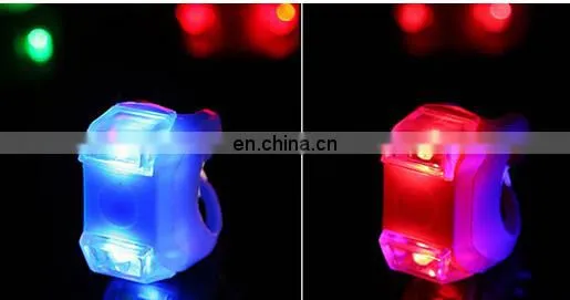 silicone material led bike lights good quality led bike flashlight