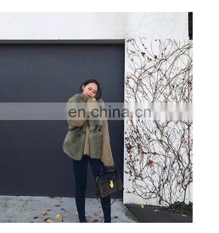 Factory Wholesale Fashion New Style Classical Pattern Lady Fur Waistcoat Fur Gilet Fox Fur Vest