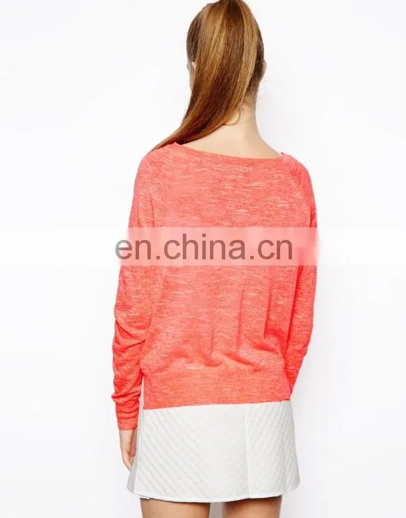 wholesale new fashion thin breathable jacket with v- neckline and long sleeve design and various color
