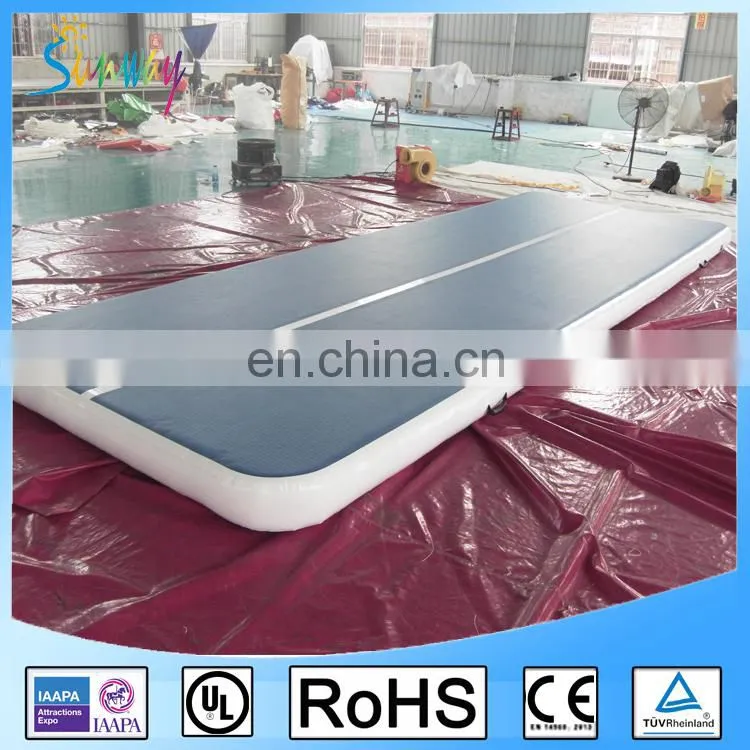 Sunway Tumble Track Inflatable Air Mat For Gymnastics / Inflatable Air Track For Sale