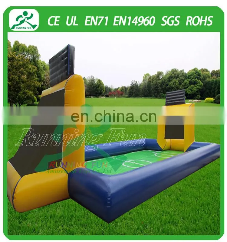 2015 Hot sale mini inflatable soccer field made in Running Fun Inflatables FOR SALE