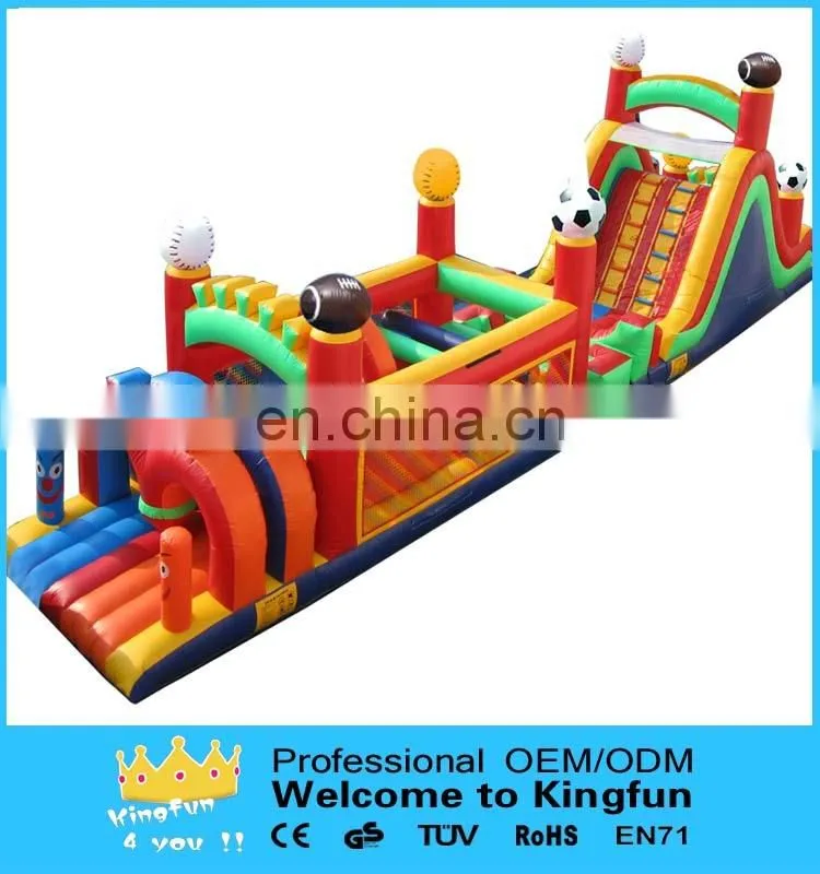 Spideman inflatable obstacle games/interactive playground toy