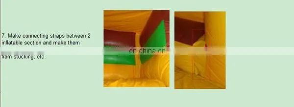 Curve inflatable water slide with pool
