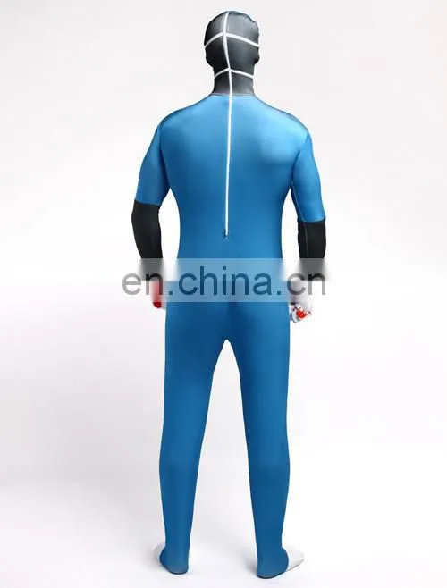 Lake Blue Full Body Spandex Lycra Catsuit Halloween Jumpsuit Unitard Sexy
