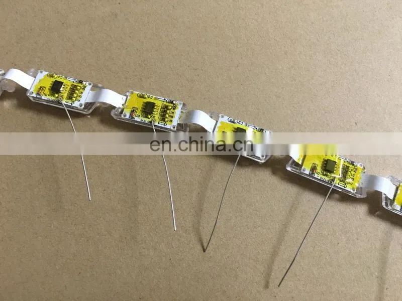 50cm crystal extendable led flexible drl with flow turn signal 16leds white amber daytime running light headlight for car