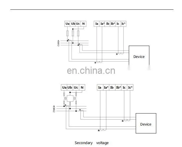 IOT applied multi circuit lcd display power monitoring meter with modbus Acrel 3P3W 3P4W ADW210-D10-1s