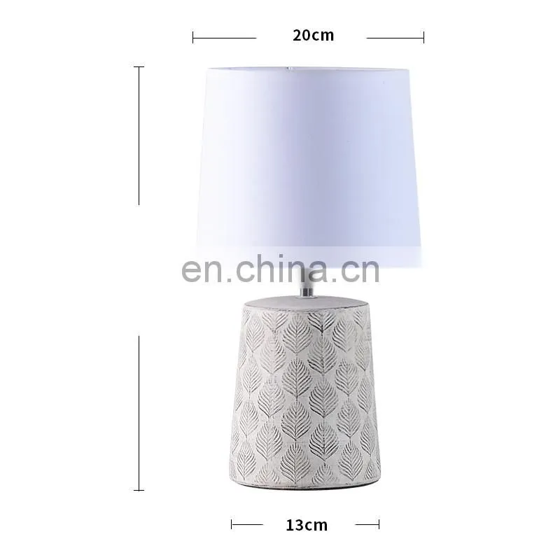 new design of flower pattern home decoration ceramic table lamp for indoor room