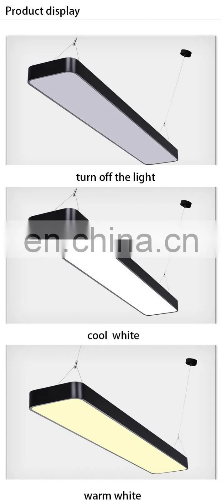 office aluminum hanging LED ceiling lighting 85-265V home hanging lamp
