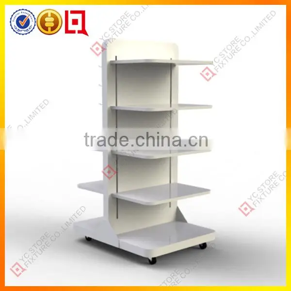 2015 customized gift bag display stand with wheels
