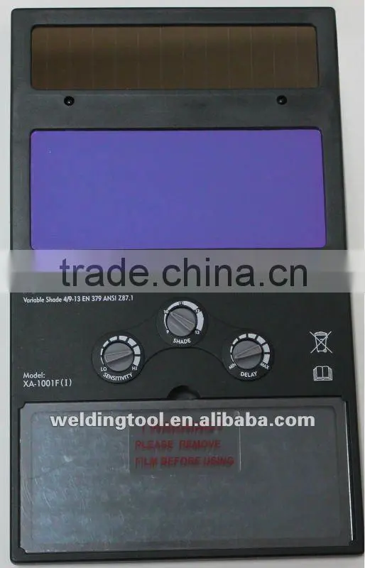 Auto darkening welding filter conform to CE ANSI