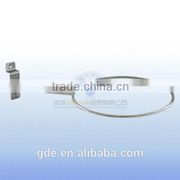 6mm Wire Diameter Metal Chrome Ball Display Rack for Slatwall