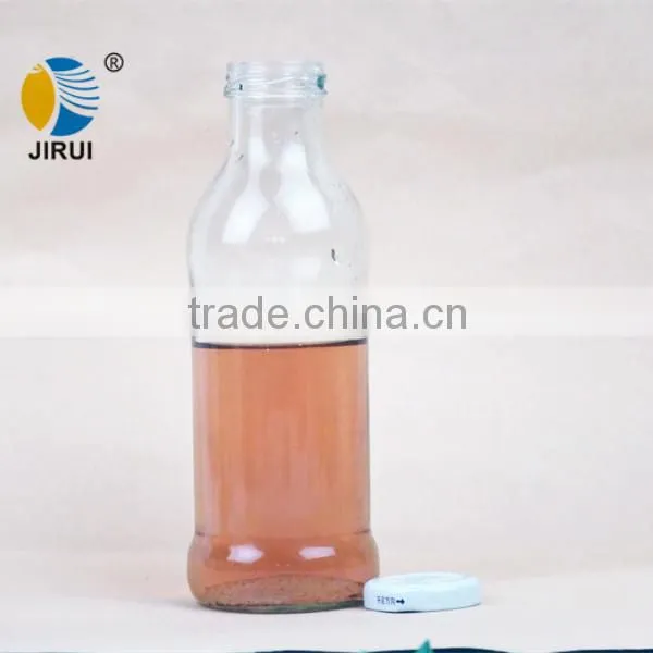400ml glass juice bottles with tin cap