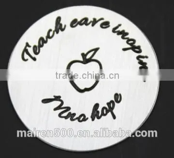 B99 Stainless Steel 22mm Plate for Floating Charm Glass Locket