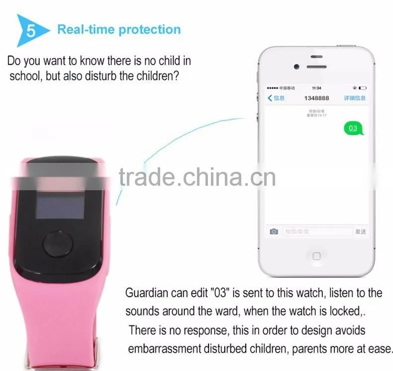 2015 HOT SALEGPS+LBS SOS Telemonitoring Children positioning Watches smart watch S22 HD hands-free calls GPS watch