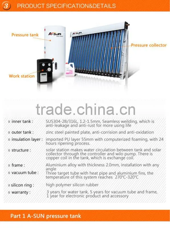 balcony small solar water heater