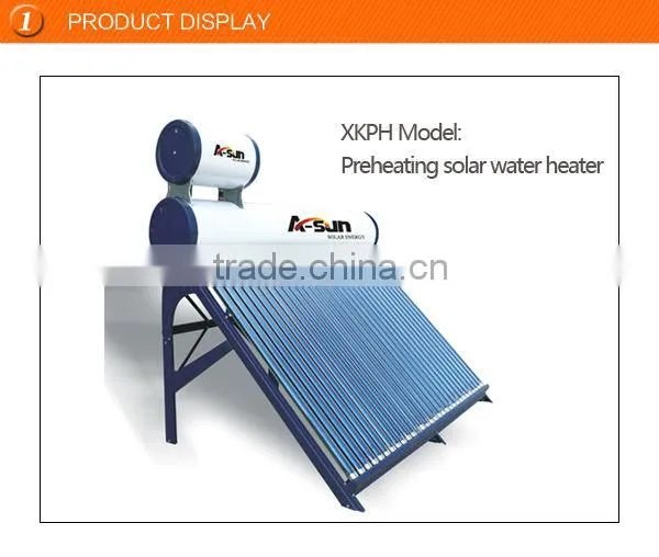 China low cost pre-heating copper coil solar geyser