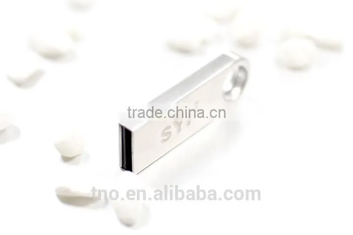 promotional gift custom metal slim usb flash drive