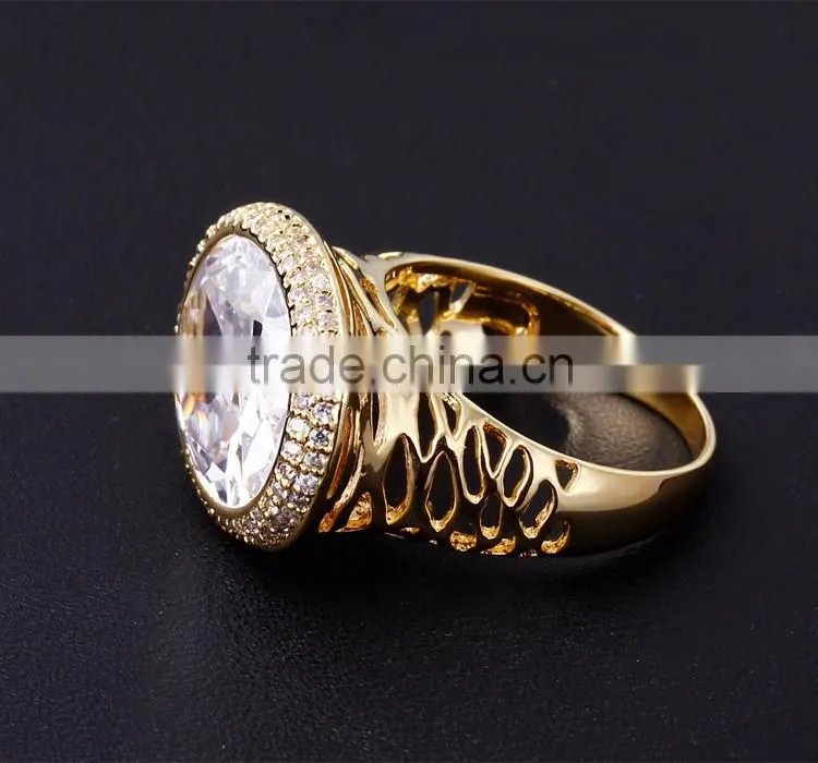 Lead Free Wedding Accessory Top AAA Quality Cubic Zirconia Anniversary Ring