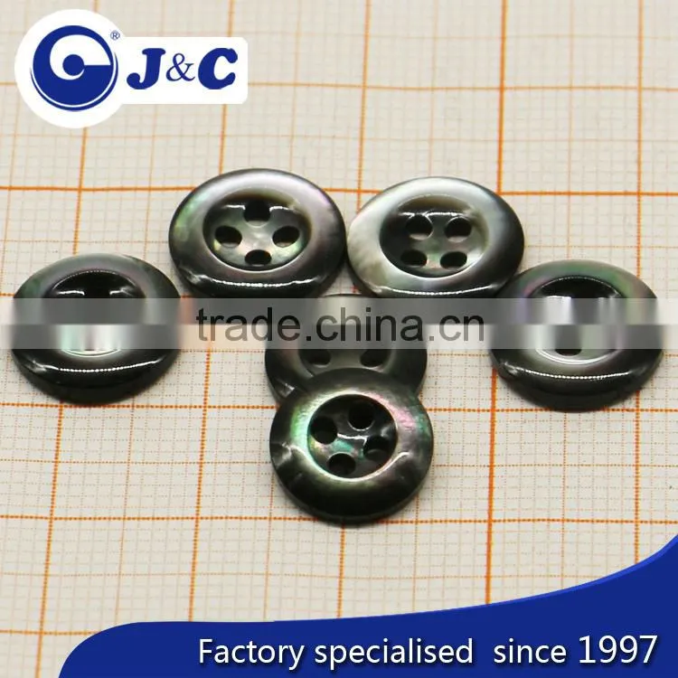 laser black mother of pearl sea shell button