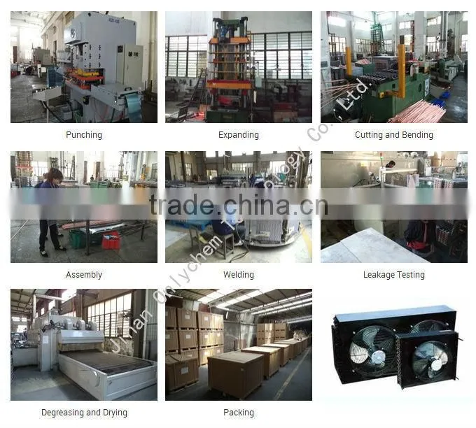Copeland pate type condenser H type air cooled condenser for industrial