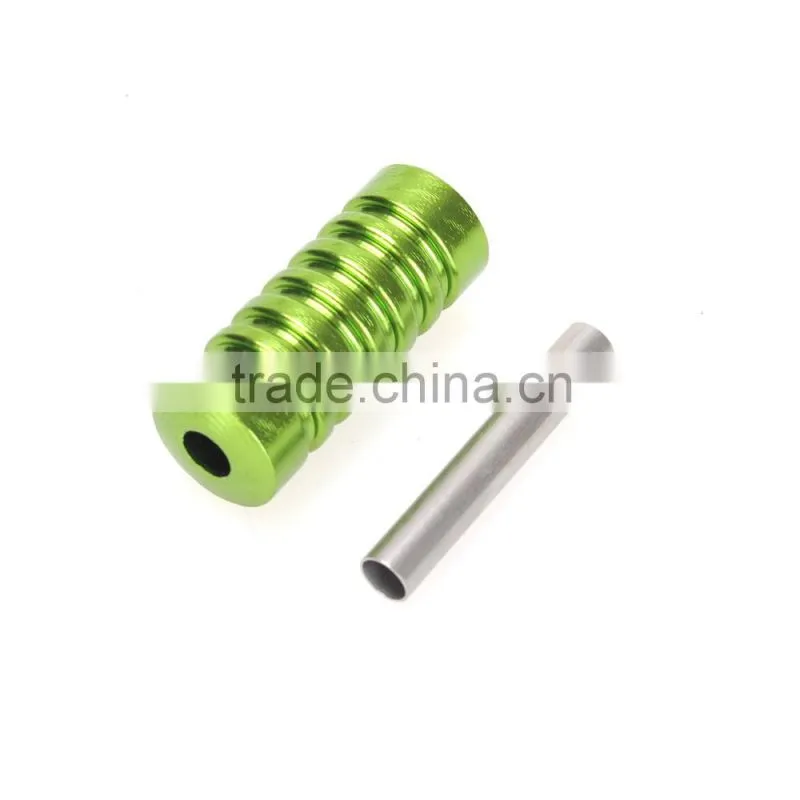 High Quality China Supply Individuality Aluminium Alloy Green Tattoo Grip Non-slip sticker off