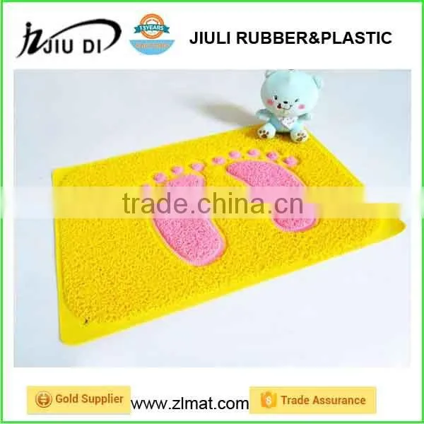 Anti-slip foam mats carpet flooring entry rug pvc door mat