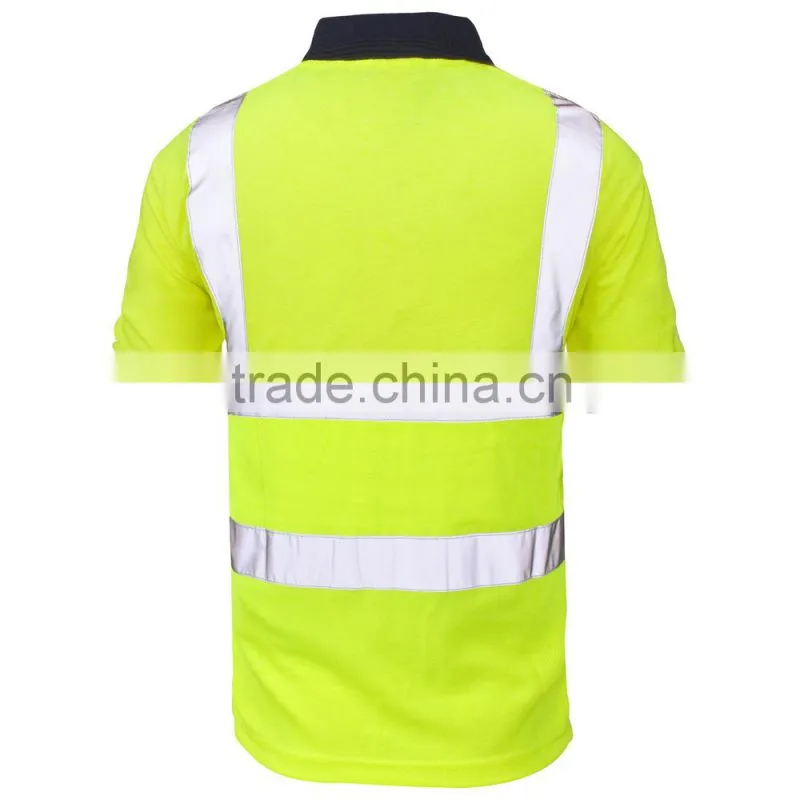 hot sale high visibility reflective safety polo shirt