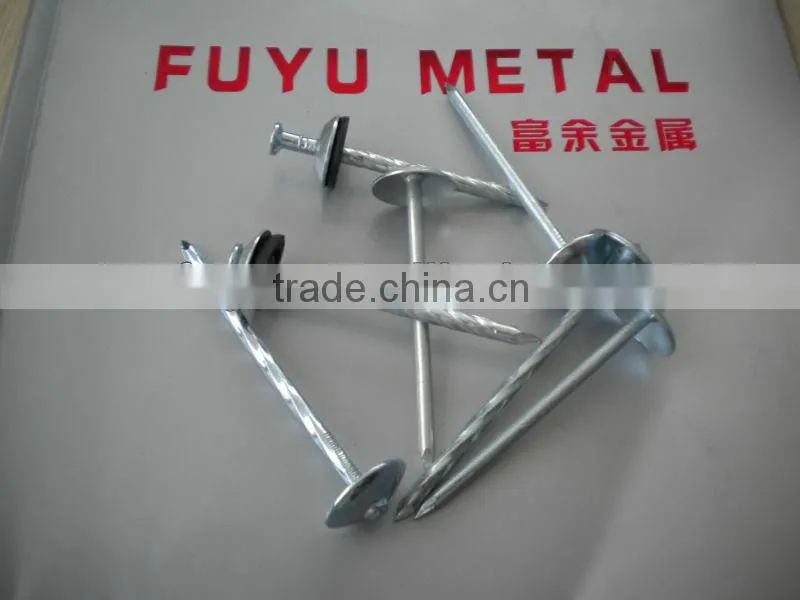 black/galvanized grooved concrete nails